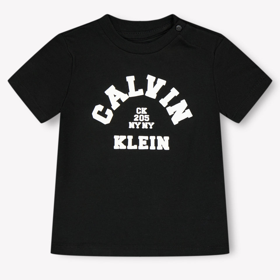 Calvin Klein Baby Unisex T-Shirt In Zwart