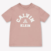 Calvin Klein Bebé Unisex Camiseta adentro Rosa