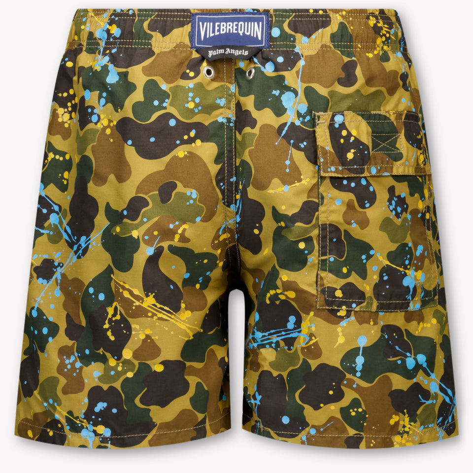 Palm Angels Baby Boys Swimwear In Green