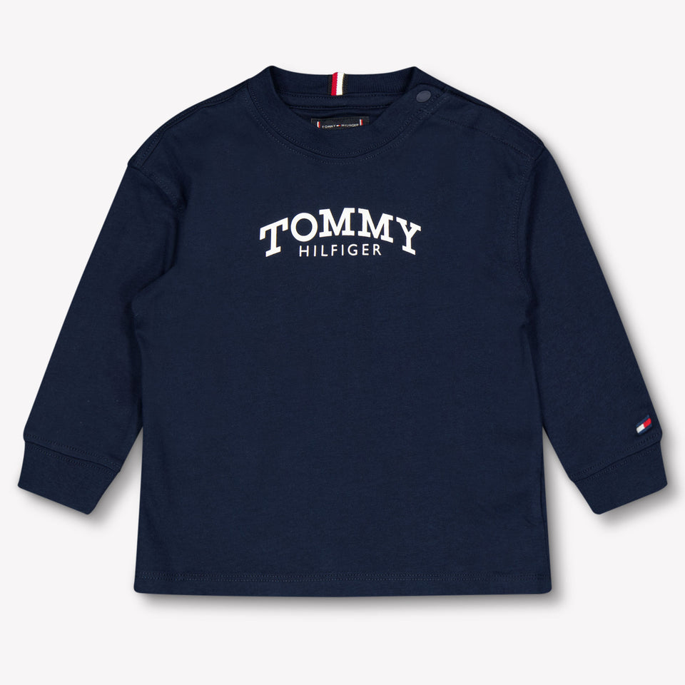 Tommy Hilfiger Bambino Ragazzi Maglietta dentro Navy