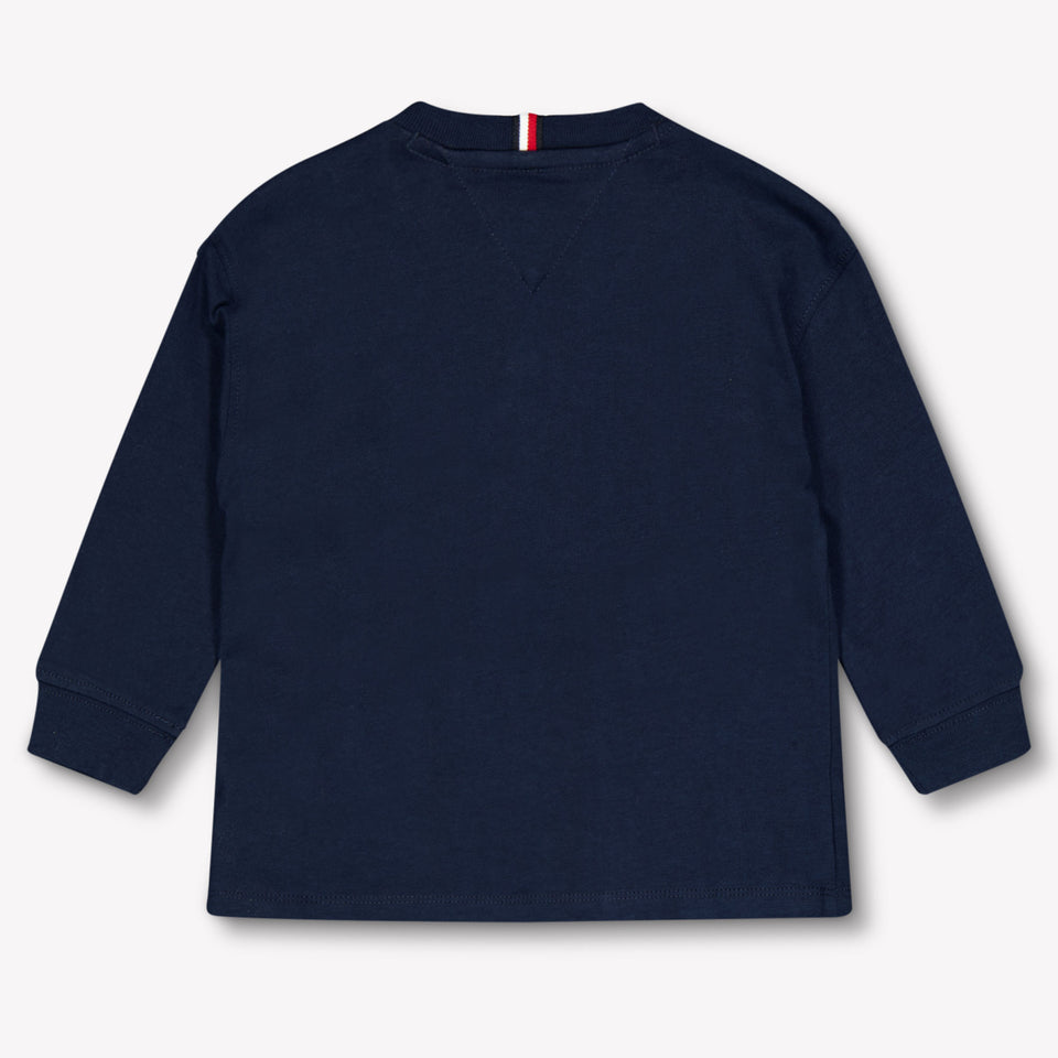 Tommy Hilfiger Bambino Ragazzi Maglietta dentro Navy