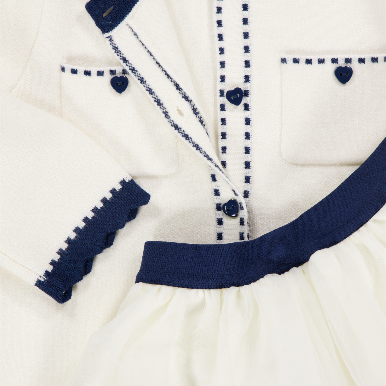 Guess Bébé Filles Ensemble en blanc cassé