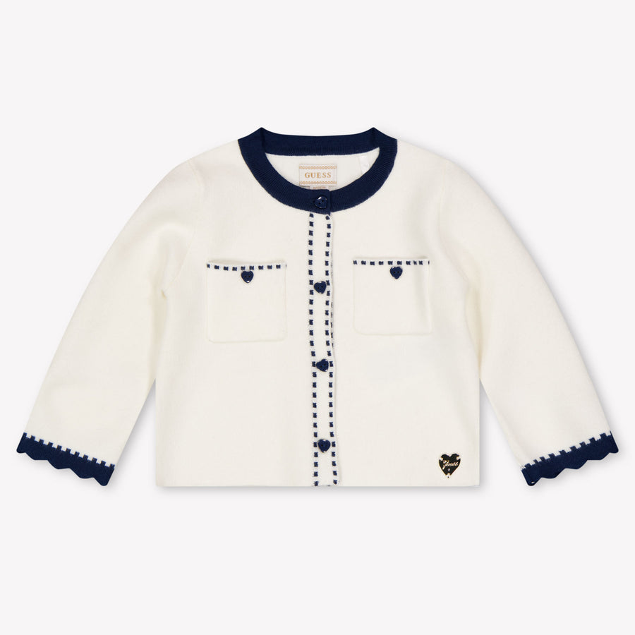 Guess Bébé Filles Ensemble en blanc cassé