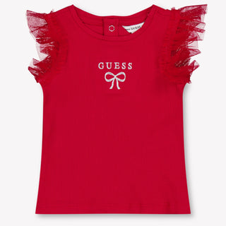 Guess Bambino Ragazze Maglietta dentro Rosso