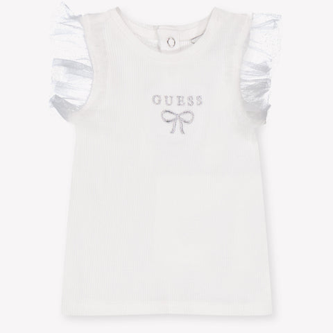 Guess bebe Chicas Camiseta adentro Blanco