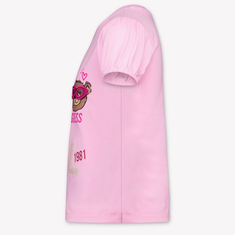 Guess Enfants Filles T-shirt dans Rose