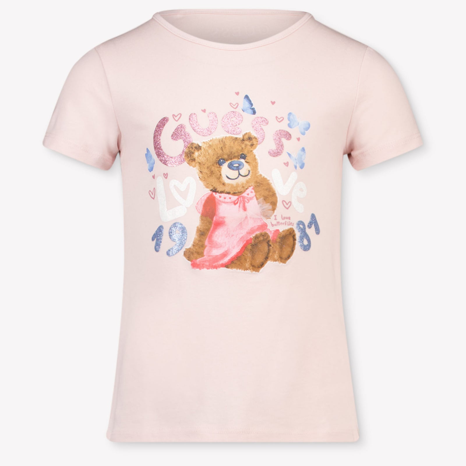 Guess Kinder Meisjes T-Shirt In Licht Roze