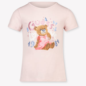 Guess Enfants Filles T-shirt dans Rose Léger