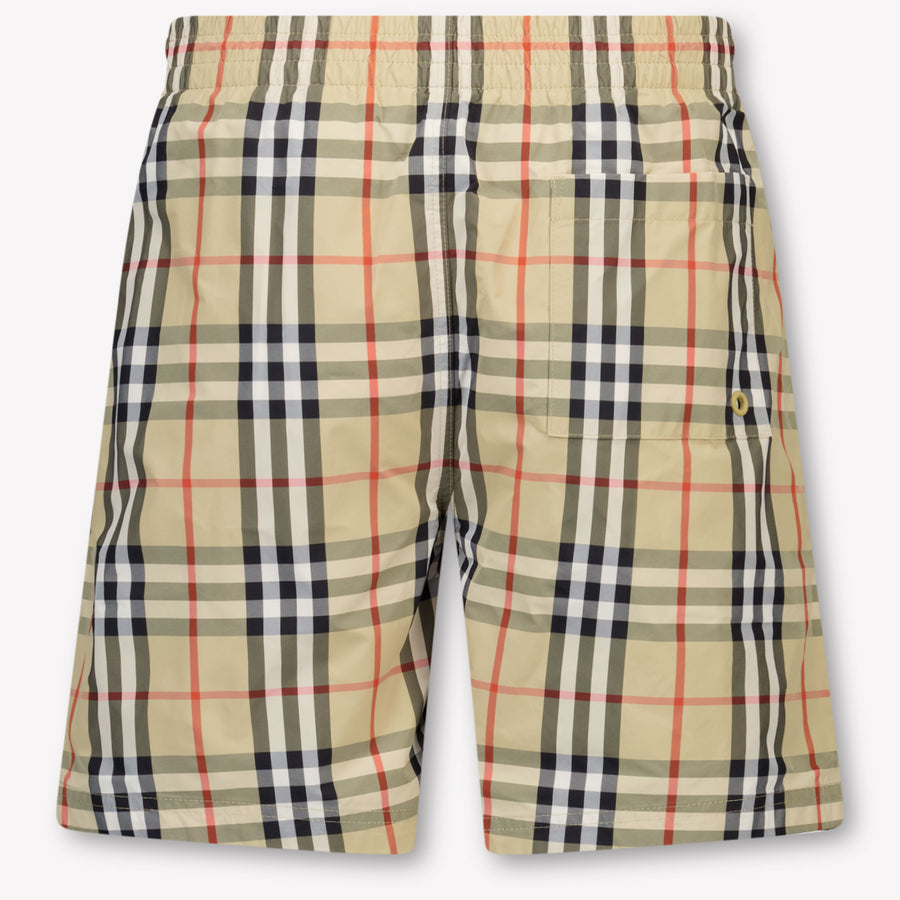 Burberry Atticus Kids Boys Swimwear In Beige