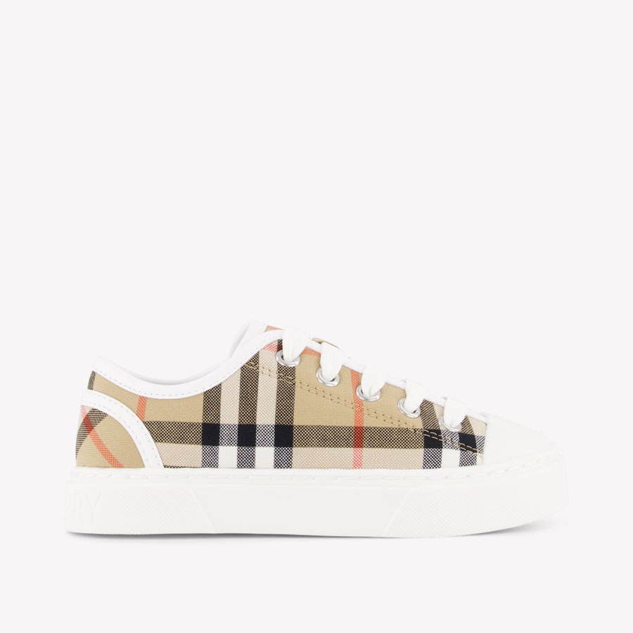 Burberry Teddy Kinder Unisex Sneakers In Beige