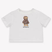 Burberry CedarTeddy Baby Unisex T-Shirt In White