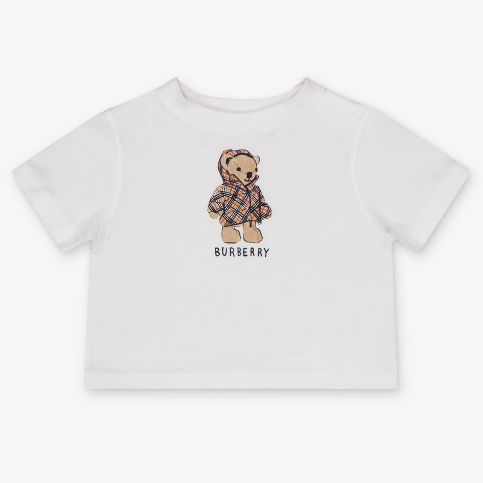 Burberry CedarTeddy Baby Unisex T-Shirt In White