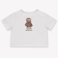 Burberry Bébé en peluche en cèdre Unisexe T-shirt dans Blanc