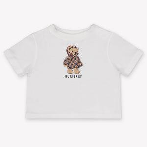 Burberry Bébé en peluche en cèdre Unisexe T-shirt dans Blanc