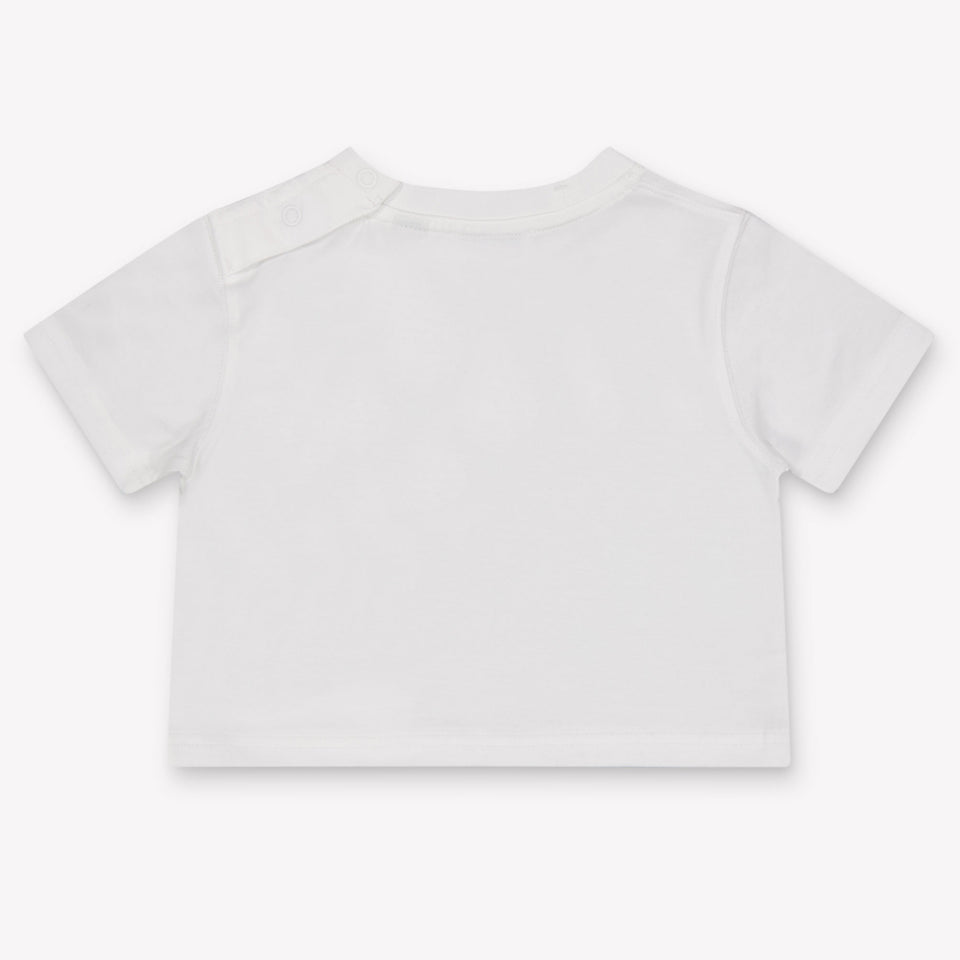 Burberry CedarTeddy Baby Unisex T-Shirt In White
