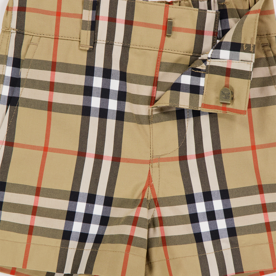 Burberry Oscar Baby Boys Shorts In Beige
