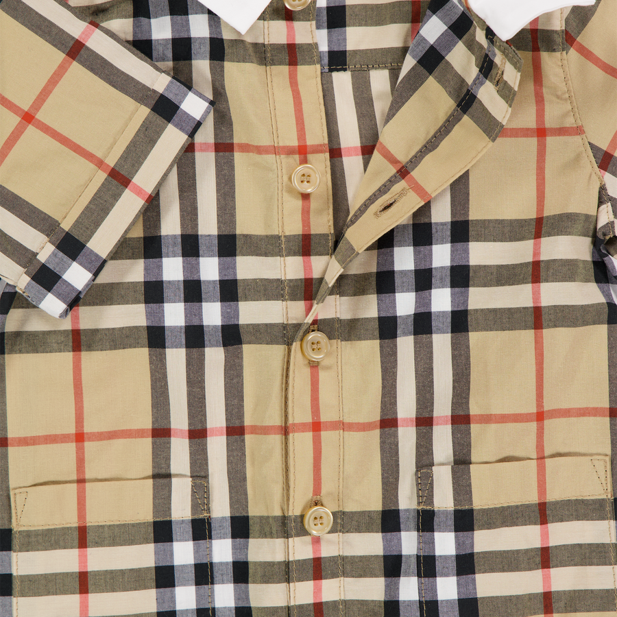 Burberry André bébé Garçons Combishort dans Beige