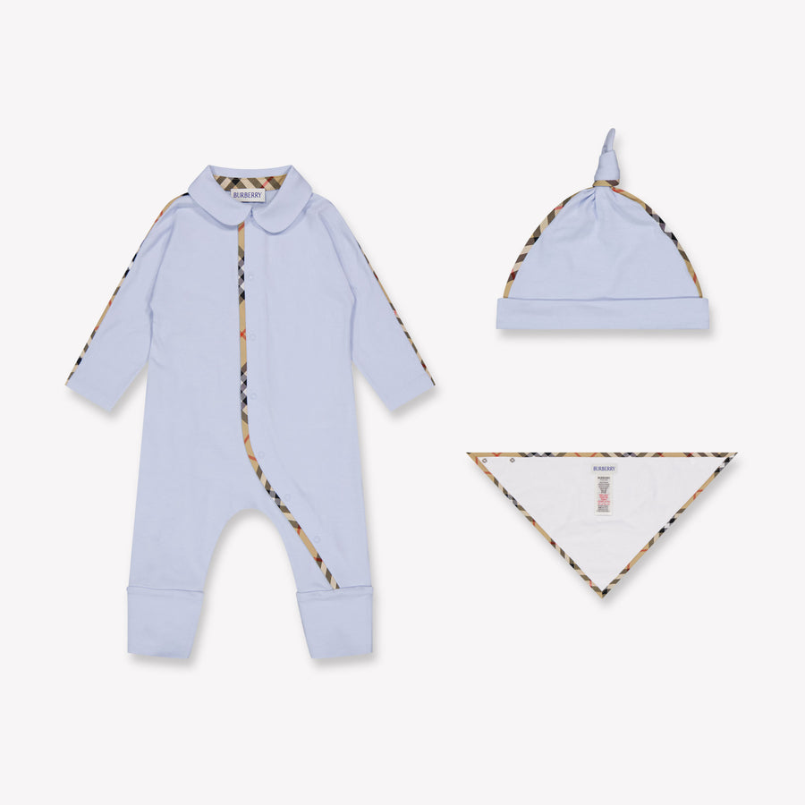 Burberry Hamilton bébé Garçons Combishort dans Bleu Clair