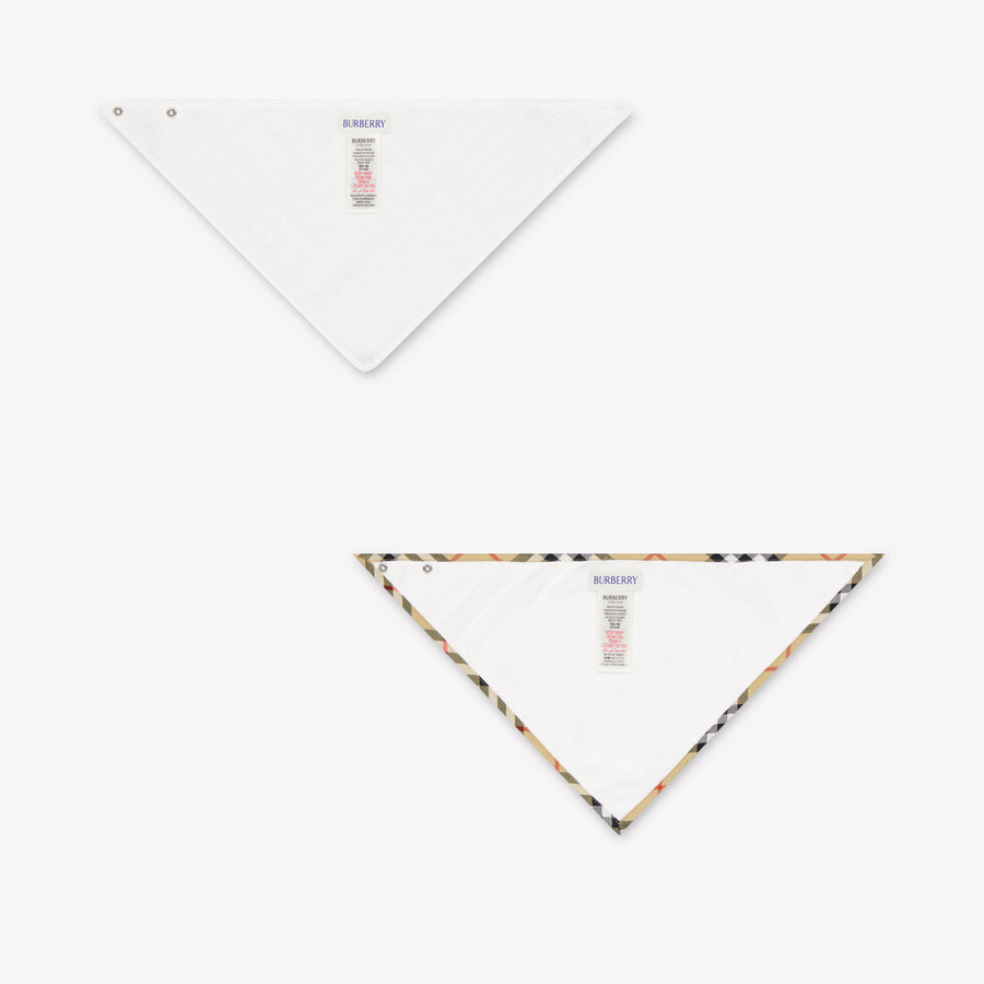 Burberry Bavoir Snap Bébé Unisexe Accessoire entrant Beige