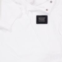Dolce & Gabbana bebe Chicos Camiseta adentro Blanco