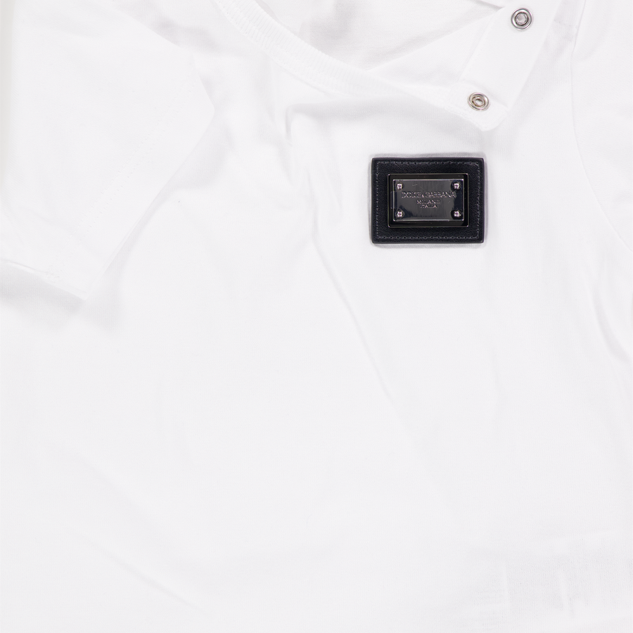 Dolce & Gabbana bebe Chicos Camiseta adentro Blanco