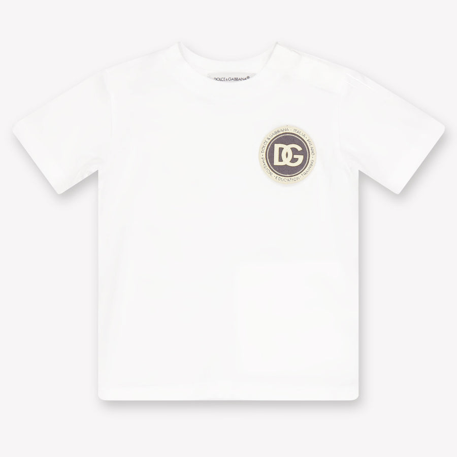 Dolce & Gabbana bebe Chicos Camiseta adentro Blanco