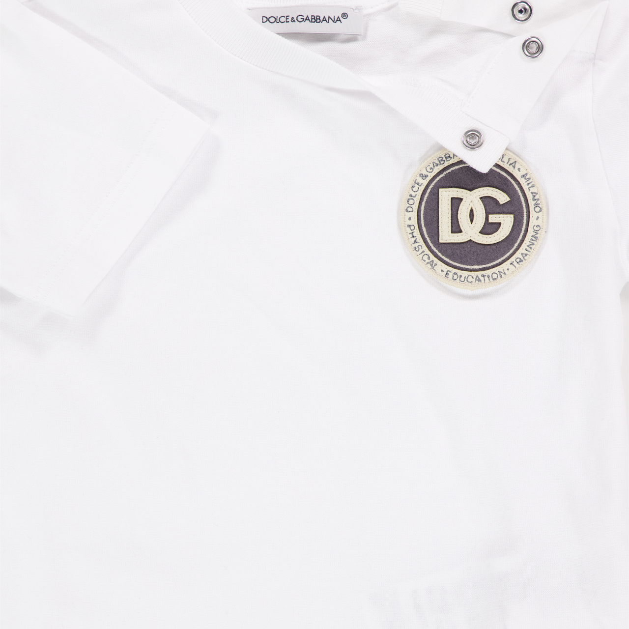 Dolce & Gabbana bebe Chicos Camiseta adentro Blanco