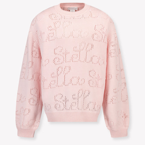 Stella McCartney niños Chicas suéter en Rosa claro
