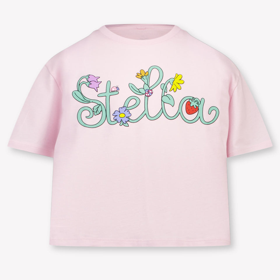 Stella McCartney Bambini Ragazze Maglietta dentro Rosa Chiaro