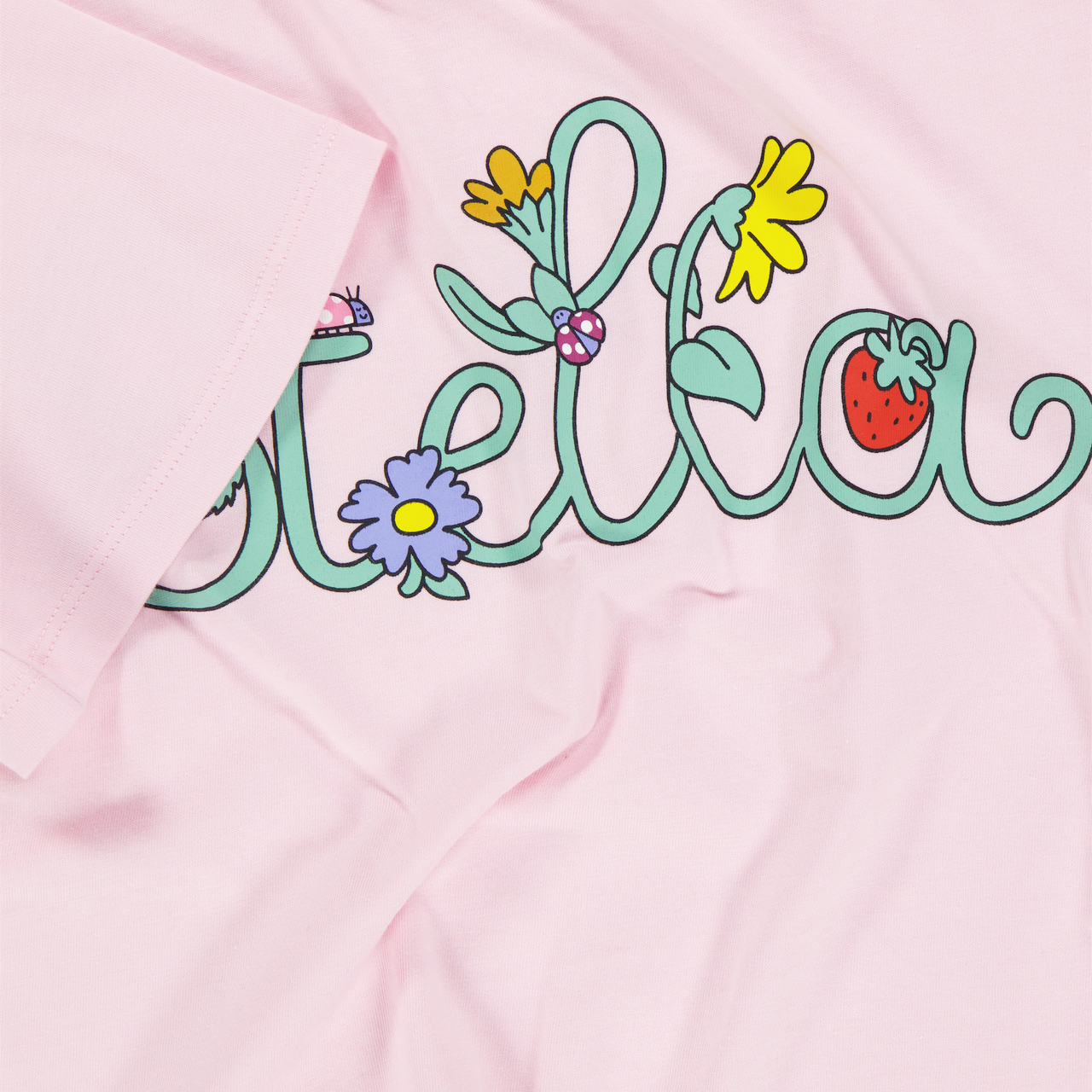 Stella McCartney Enfants Filles T-shirt dans Rose Léger