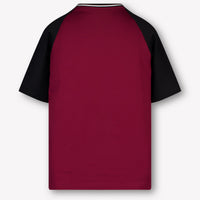 Dolce & Gabbana Kinder Jongens T-Shirt In Bordeaux