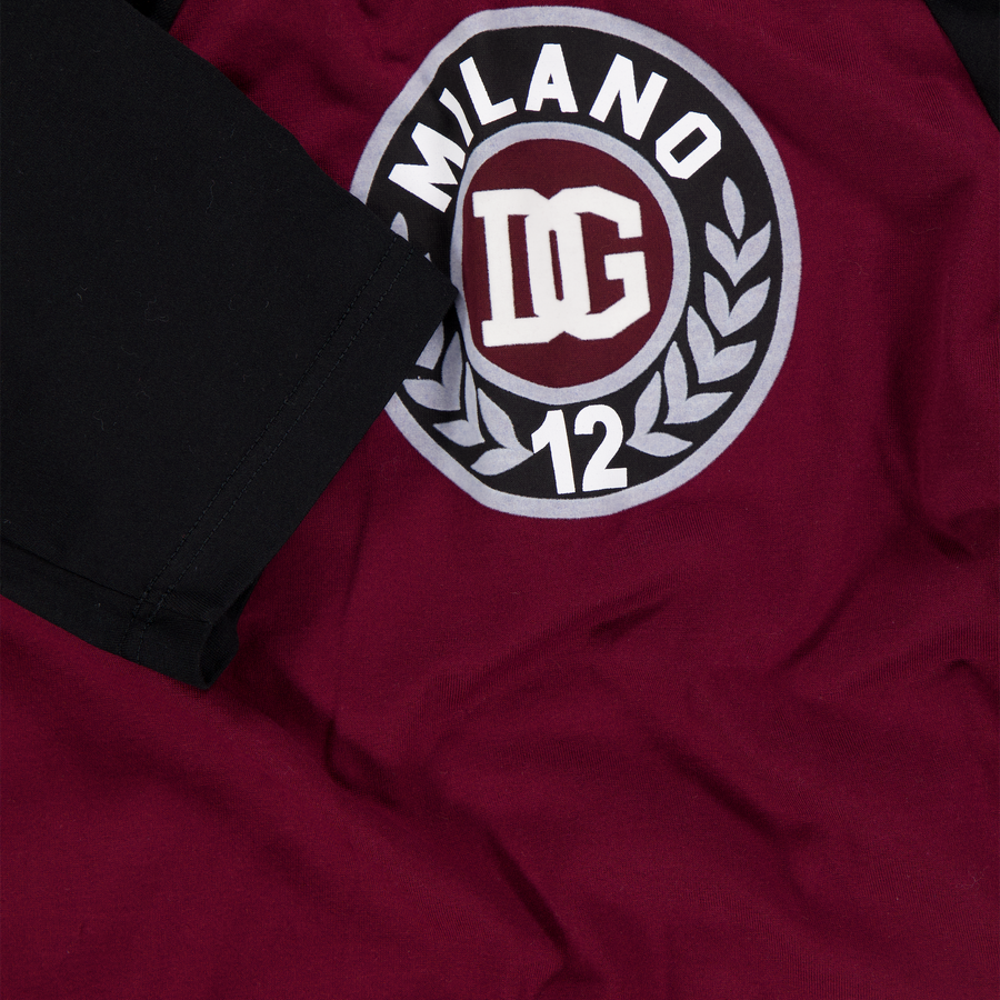 Dolce & Gabbana Kinder Jongens T-Shirt In Bordeaux