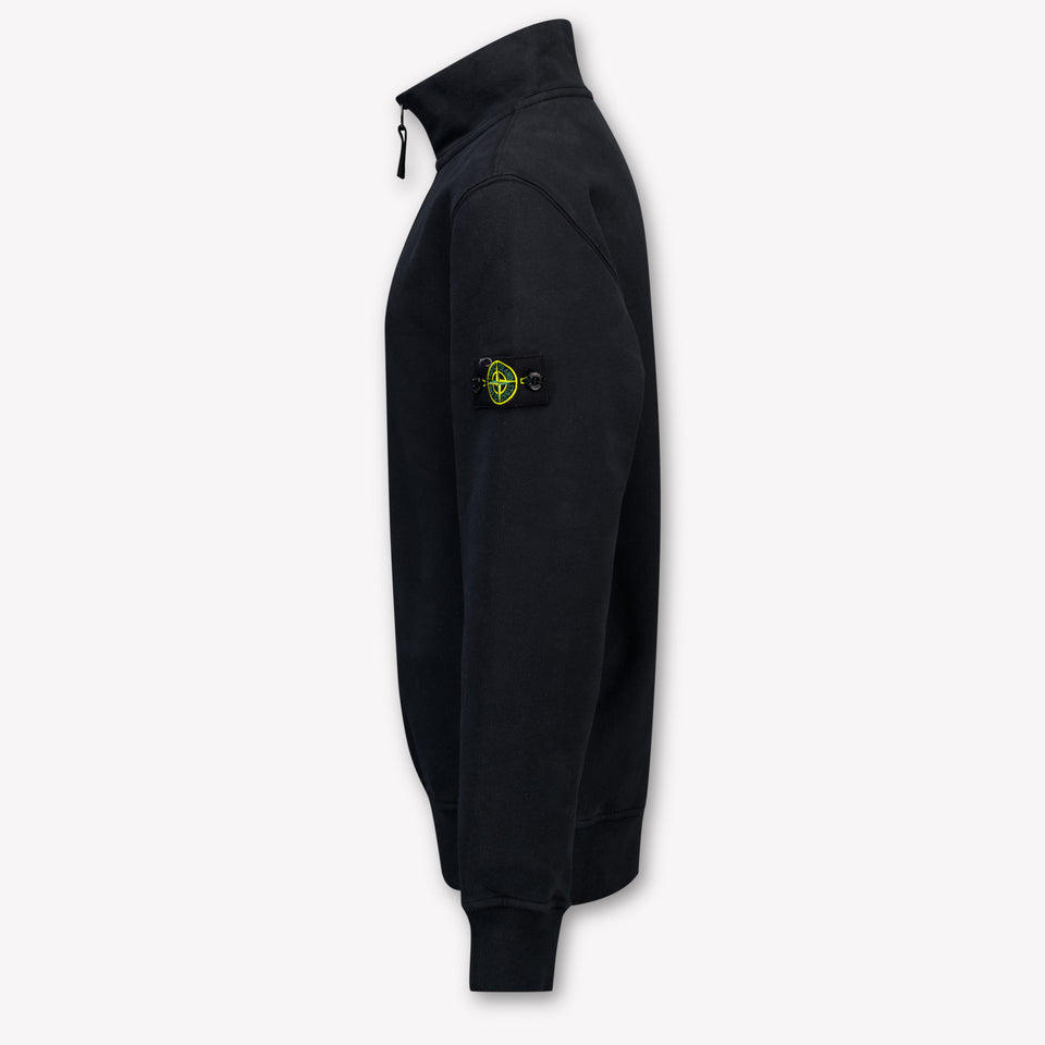 Stone Island Kinder Jungen Pullover rein Schwarz