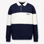 Tommy Hilfiger Bambini Ragazzi Polo In Navy