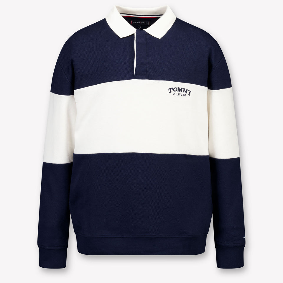 Tommy Hilfiger Bambini Ragazzi Polo In Navy