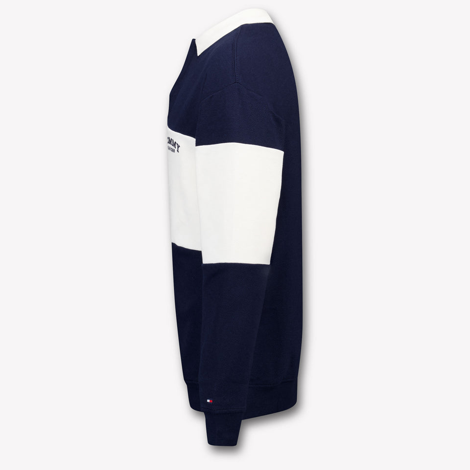 Tommy Hilfiger Bambini Ragazzi Polo In Navy