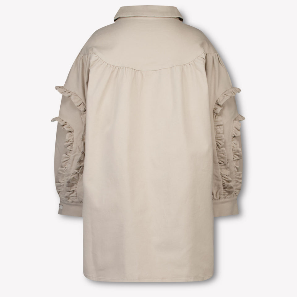 Donsje Amsterdam Enfants Filles Robe en taupe
