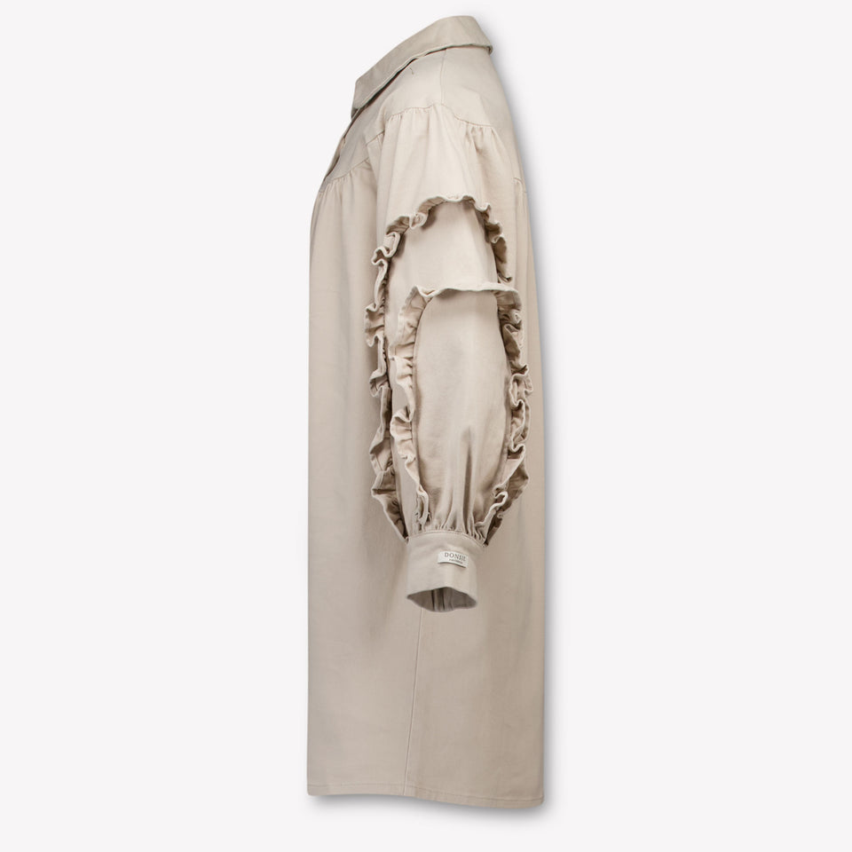 Donsje Amsterdam Enfants Filles Robe en taupe