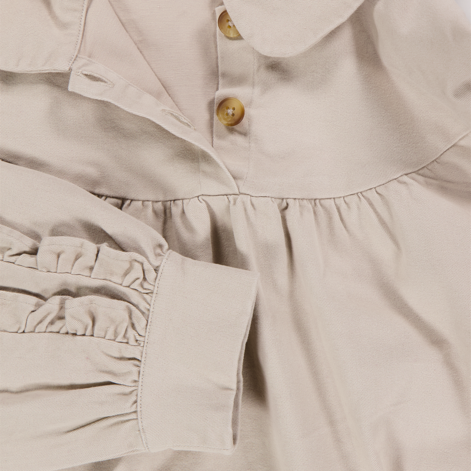 Donsje Amsterdam Enfants Filles Robe en taupe