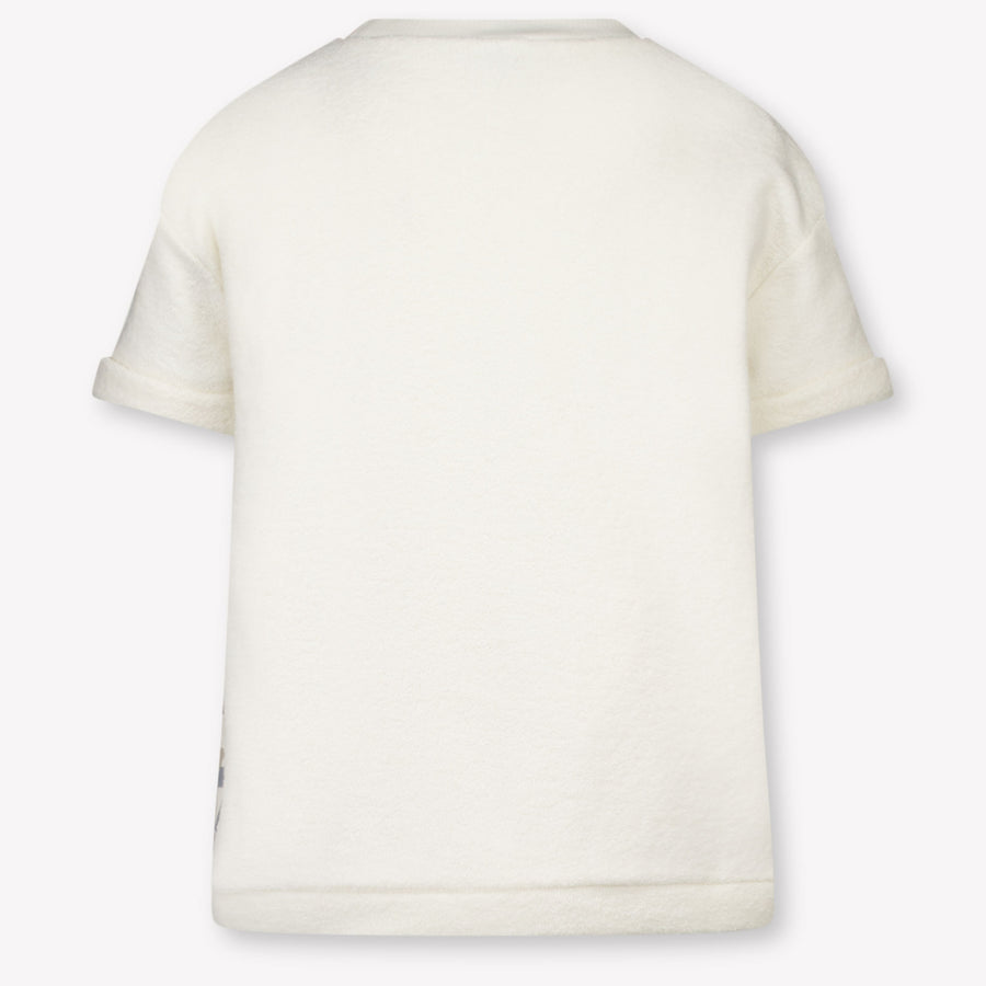 Donsje Amsterdam Thommy Kinder Unisex Maglietta dentro Off White