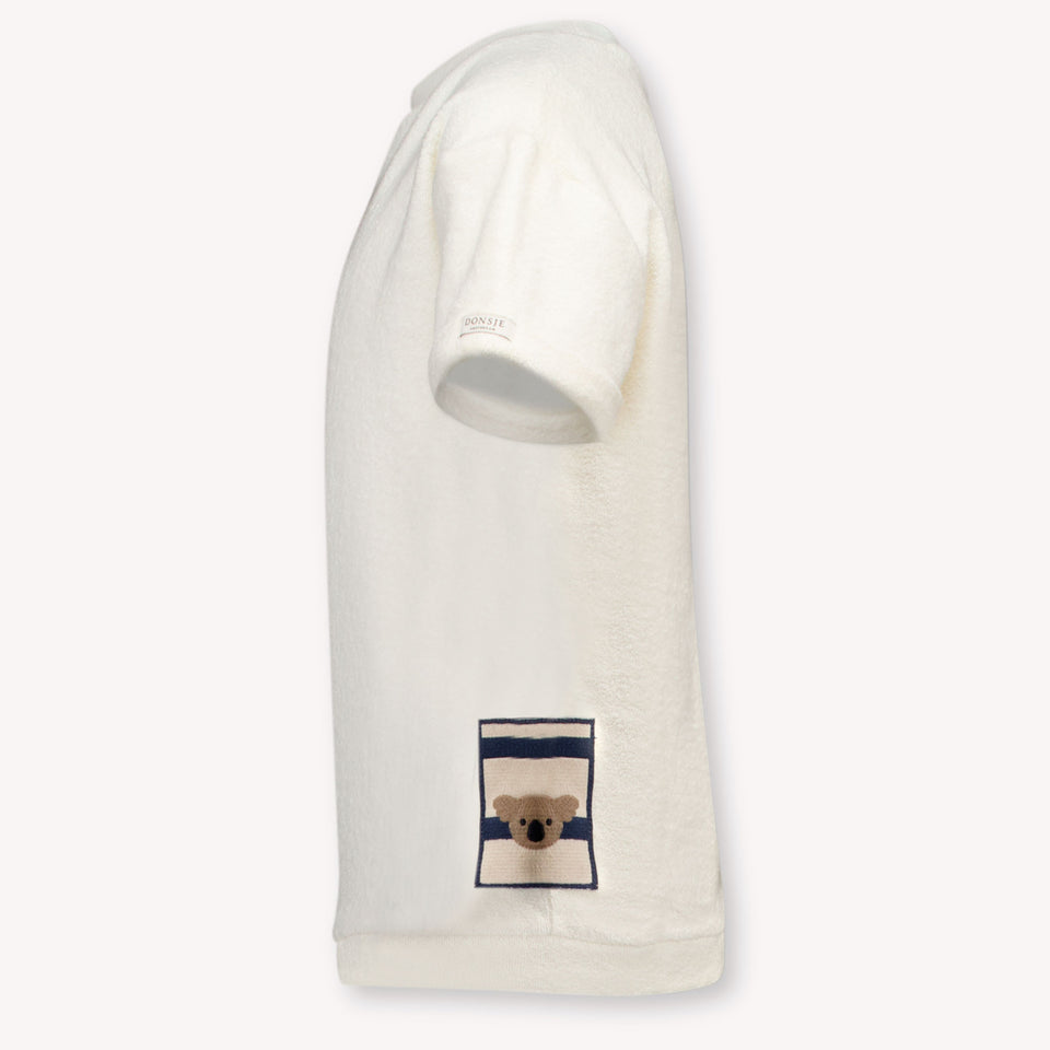 Donsje Amsterdam Thomas Kinder Unisexe T-shirt en blanc cassé