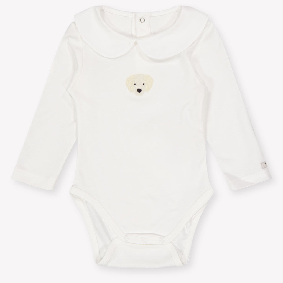 Donsje Amsterdam Baby Unisex Rompertje In Off White
