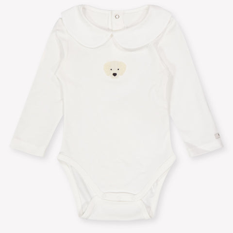 Donsje Amsterdam bebe Unisex mameluco en Blanco Roto