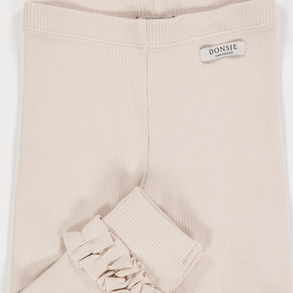 Donsje Amsterdam Bébé Filles Leggings dans Beige