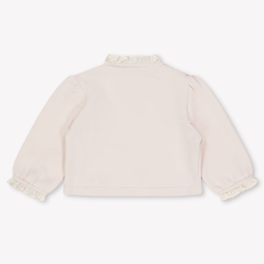Donsje Amsterdam Bébé Filles Pull en Rose Léger