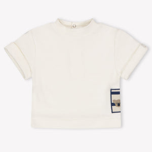 Donsje Amsterdam bebe Chicos Camiseta adentro Blanco Roto