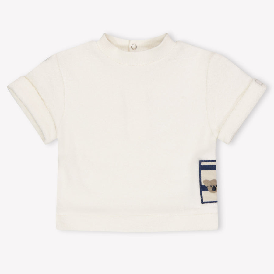 Donsje Amsterdam bebe Chicos Camiseta adentro Blanco Roto