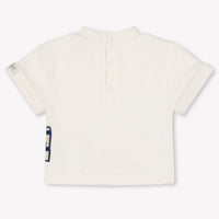 Donsje Amsterdam bebe Chicos Camiseta adentro Blanco Roto