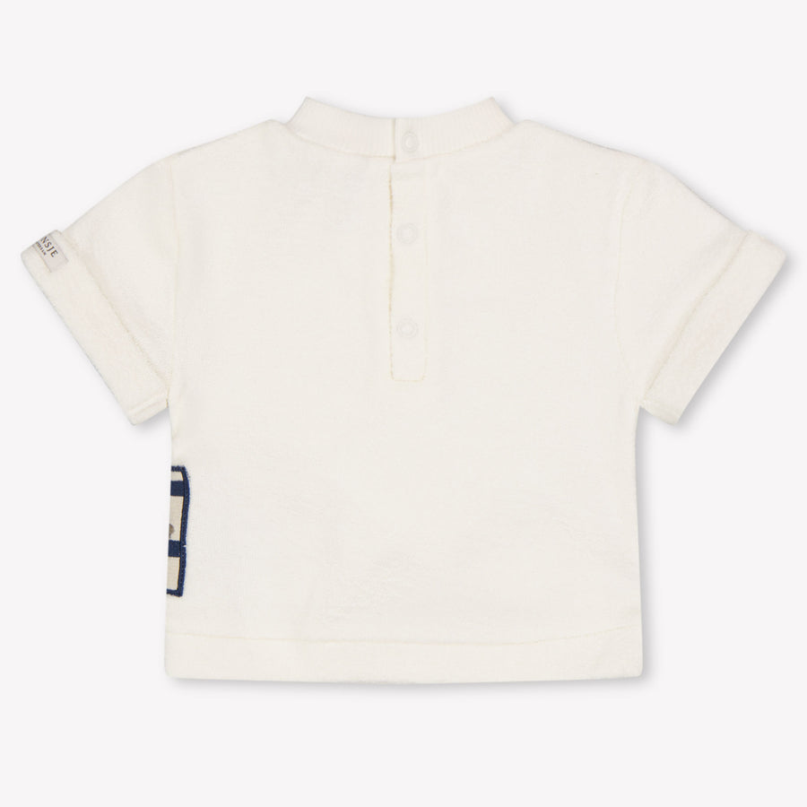 Donsje Amsterdam bebe Chicos Camiseta adentro Blanco Roto