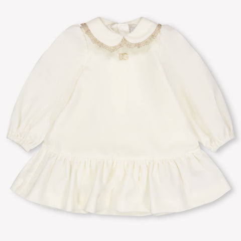 Dolce & Gabbana Bébé Filles Robe en blanc cassé